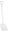 ERGONOMIC SHOVEL D GRIP LONG HANDLE SMALL BLADE - WHITE