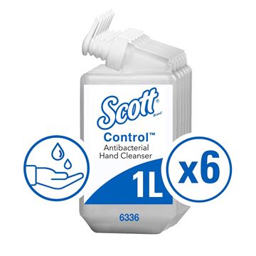 Scott® Control™ Antibacterial Hand Cleanser 6336, clear, 6x1 Ltr (6 Ltr total)