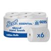 Scott® Essential™ Slimroll™ Rolled Hand Towels 6695 - 6 x 190m white, 1 ply rolls