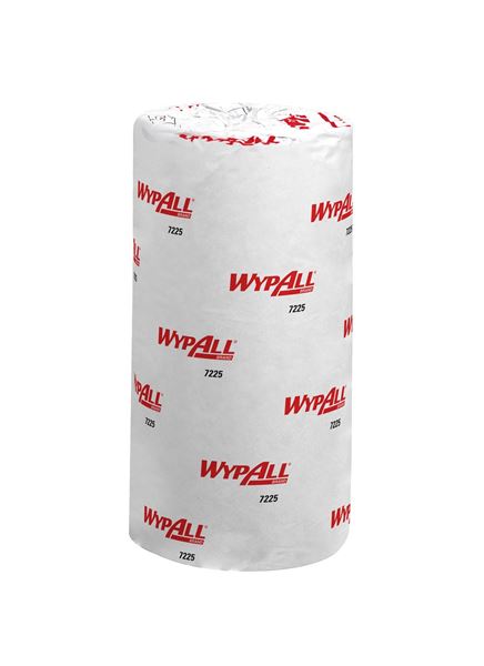 WypAll® Food & Hygiene Wiping Paper L10 Compact Blue Roll 7225 - 24 rolls x 165 sheets, 1 ply