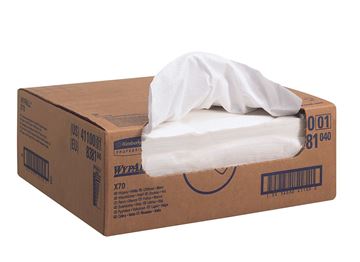 WypAll® X70 Cloths 8381 - 1 Right Rag Box x 300 white, 1 ply cloths