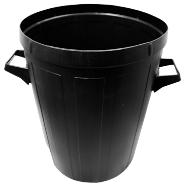 Black Toby Plastic Dustbin