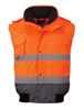 Hi Vis Contract Bomber Jacket - Orange/Navy