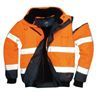 Hi Vis Contract Bomber Jacket - Orange/Navy