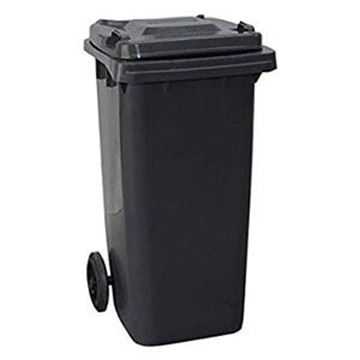 WHEELED BIN PLASTIC - GREY