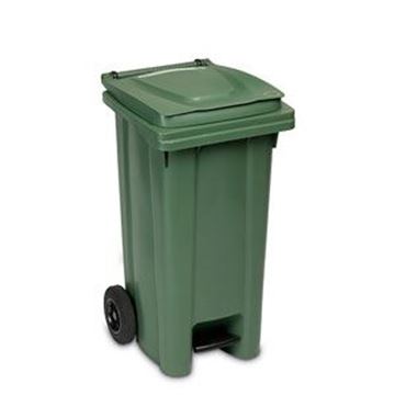 WHEELED BIN PLASTIC - GREEN