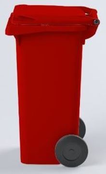 WHEELED BIN PLASTIC - RED