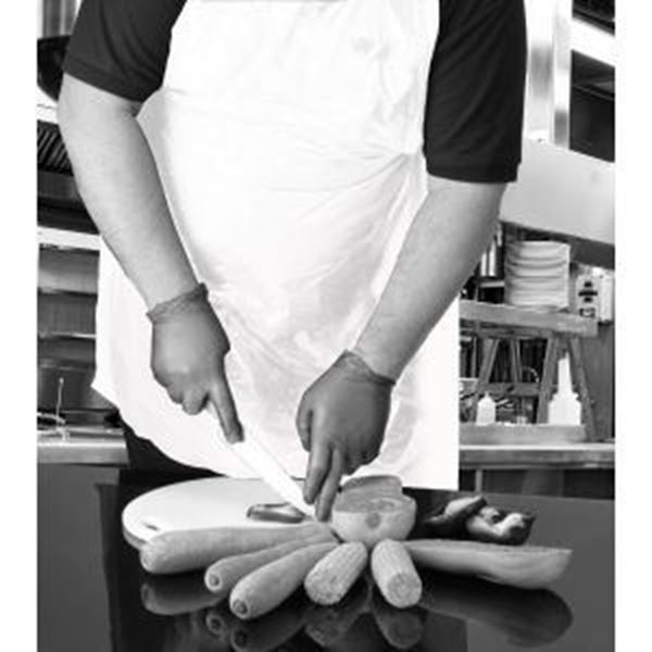 CONTRACT  DISPOSABLE APRON 27x42"- WHITE