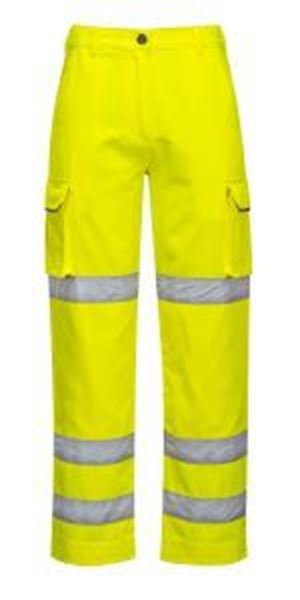 Ladies Hi Vis Premium Trousers - Yellow