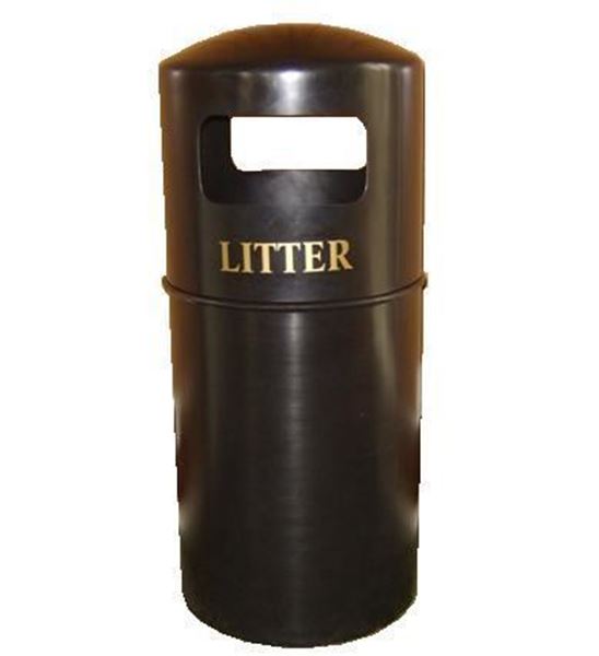 duke black litter bin