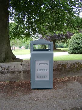 Glade Litter Bin Grey