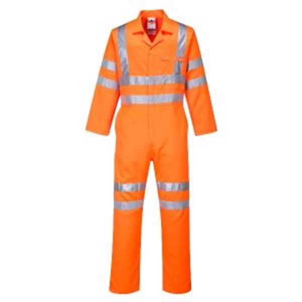 Picture of Hi Vis Coverall/ Boiler Suit Tall Fit - Orange