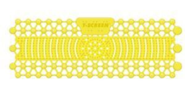 Picture of T-SCREEN 30 day TROUGH URINAL MAT CITRUS MANGO - YELLOW