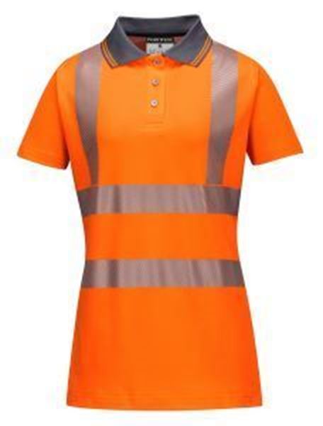 Picture of LADIES PRO HI VIS POLO SHIRT - ORANGE