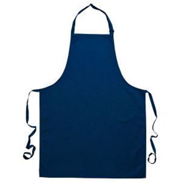 Picture of Poly Cotton Bib Apron 28x42" - Navy